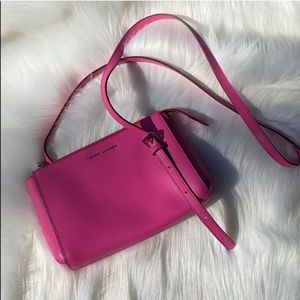 Hot pink Marc Jacobs crossbody bag